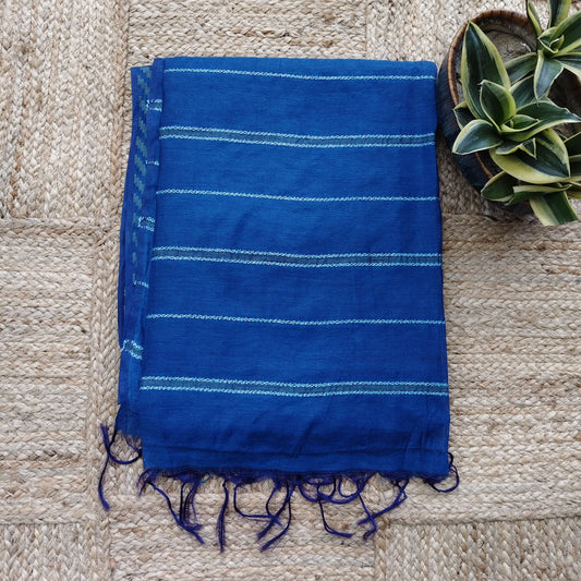 Blended Tusser- Royal Blue
