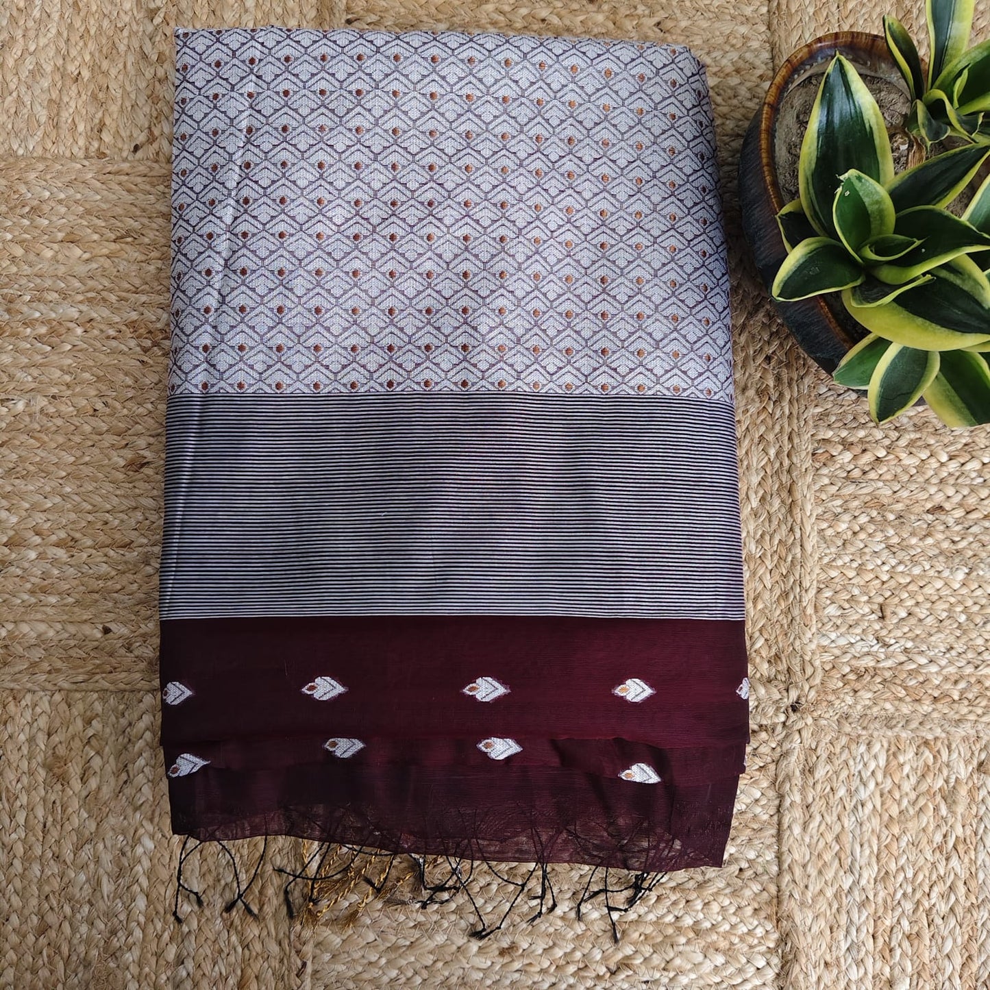 Cotton Kora Banarasi, Coffee