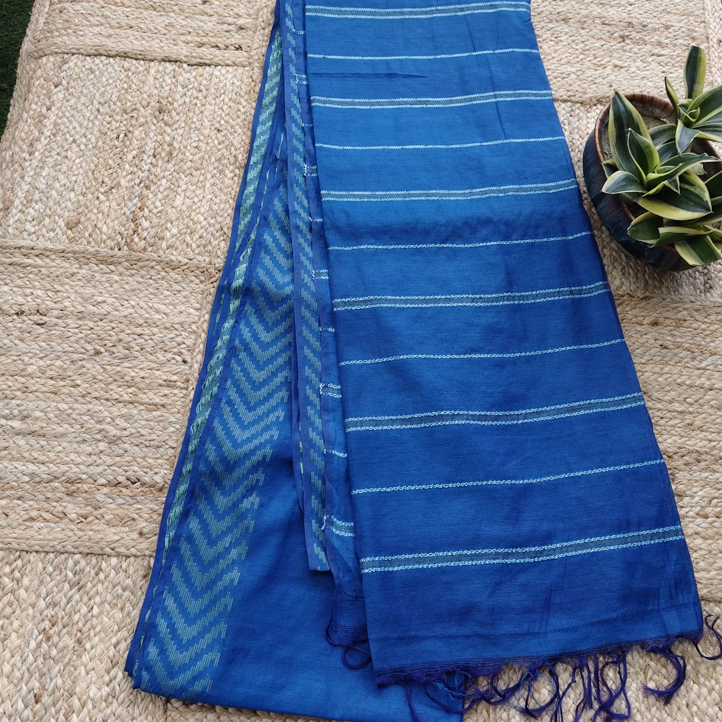 Blended Tusser- Royal Blue