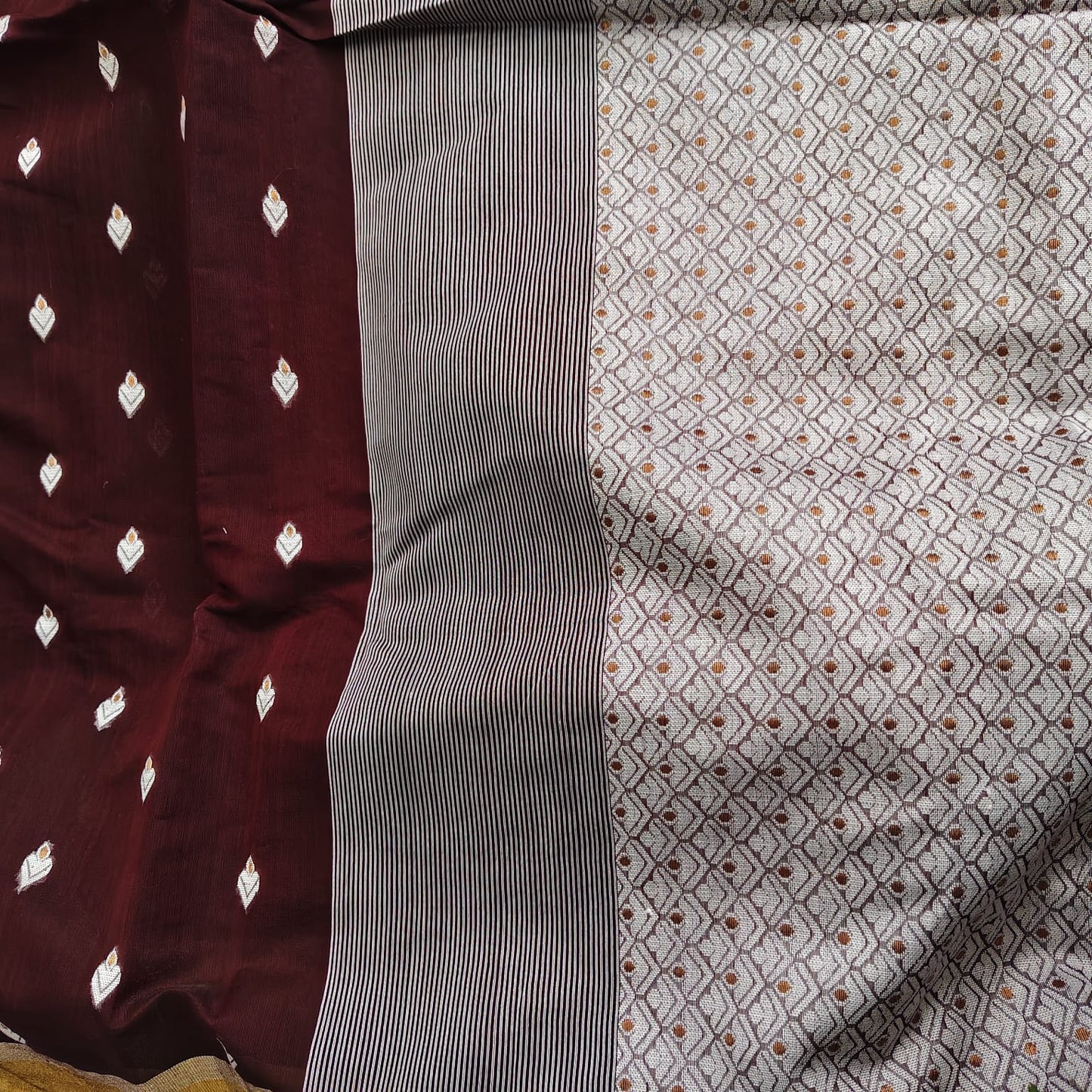 Cotton Kora Banarasi, Coffee