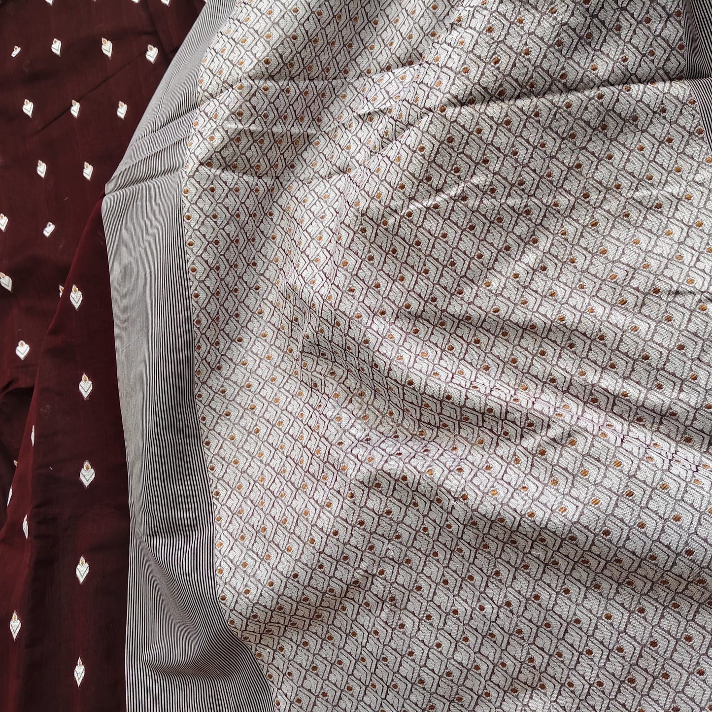 Cotton Kora Banarasi, Coffee