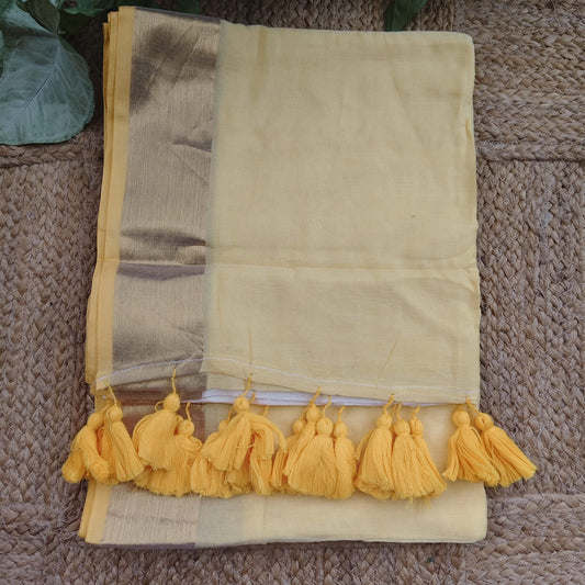 Mul cotton -White and Yellow