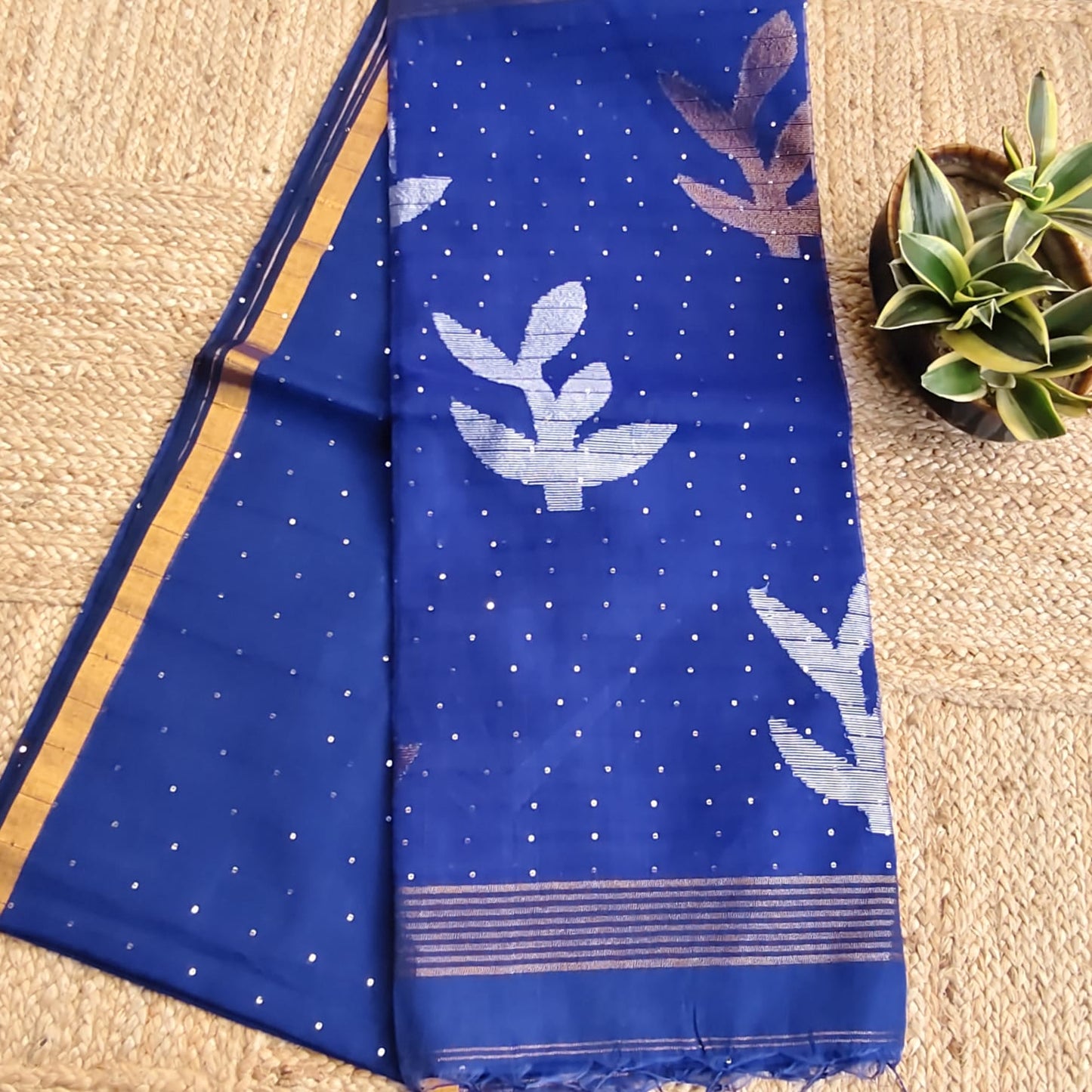 Royal Blue Kora Muslin