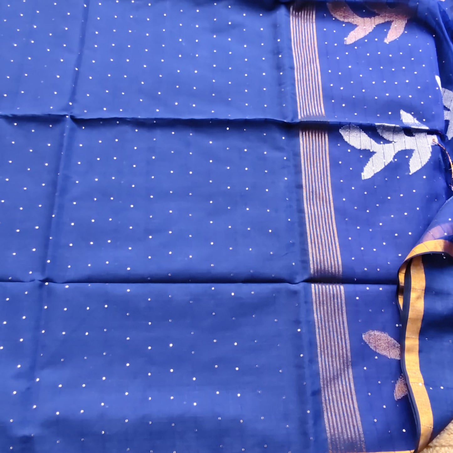 Royal Blue Kora Muslin