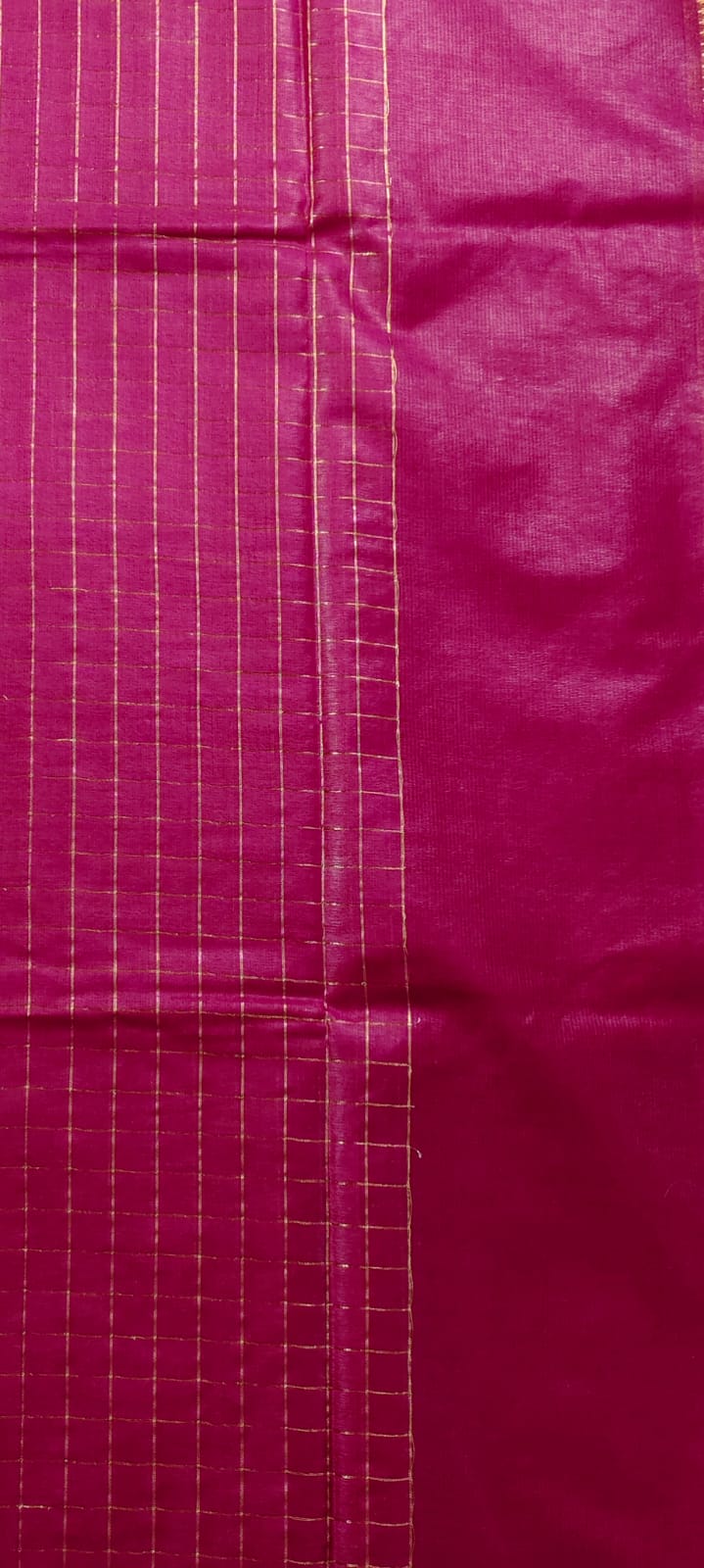 Maheshwari Silk- Zari Checks, Maroon